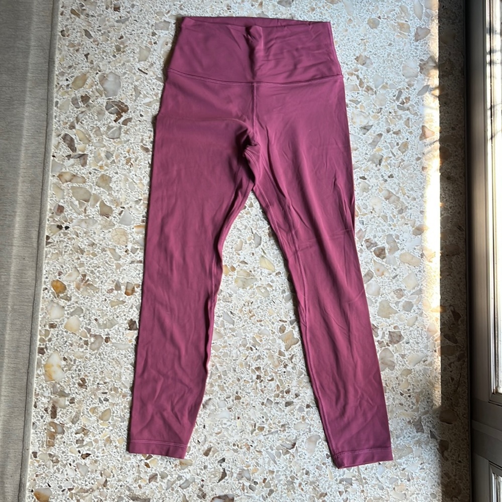 Lululemon Align 7/8 size 6 dust pink color, good condition - light wear shown
